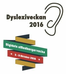 eMedborgarveckan och Dyslexiveckan 2016 loggor